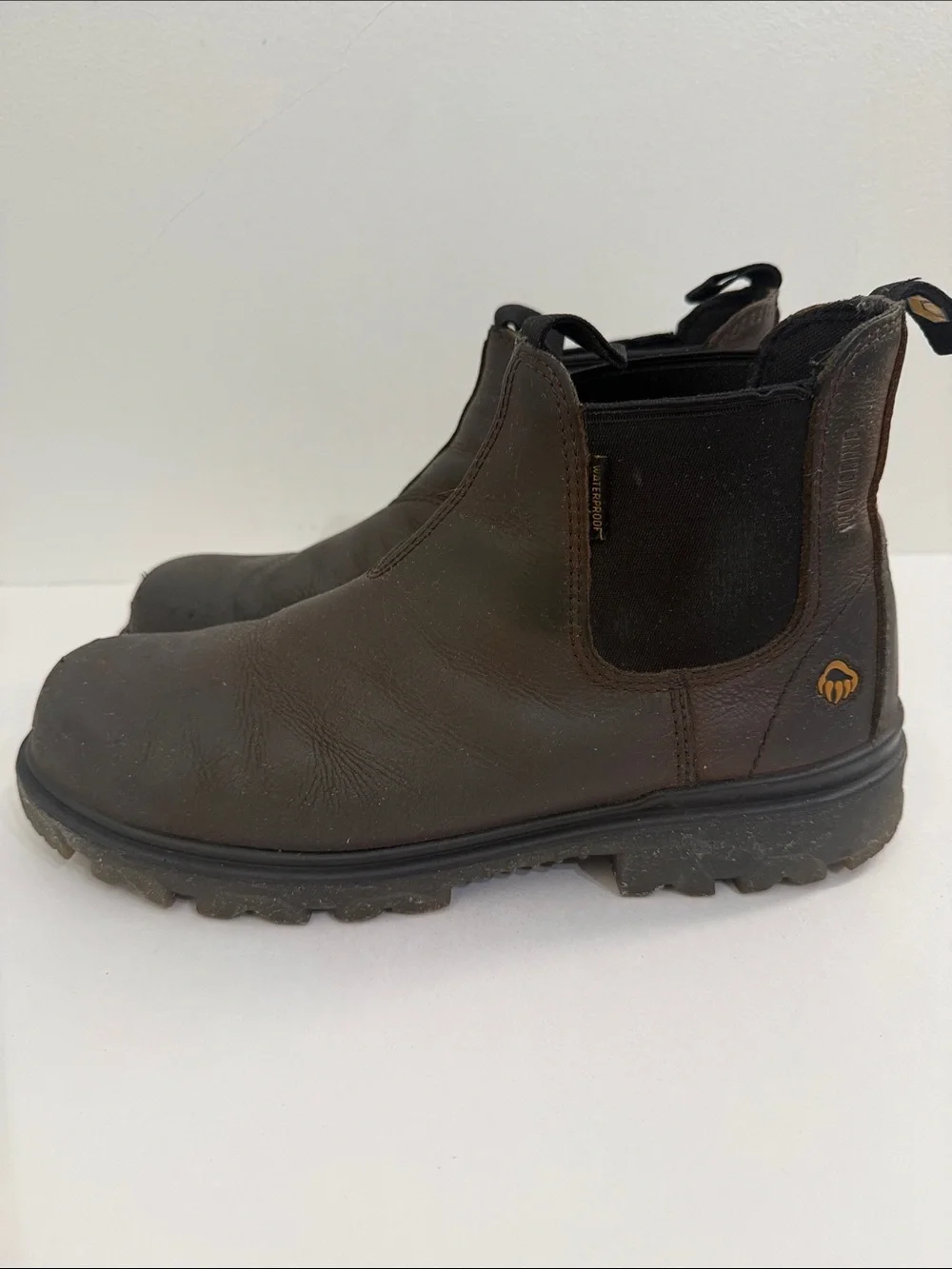 Wolverine l-90 EPX Romeo Chelsea Work Boots Mens Size 10 Brown Leather